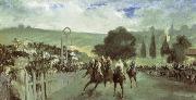 Edouard Manet The Races at Longchamp painting